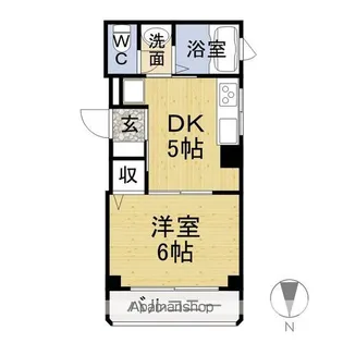信用ビル【502号室】の間取り