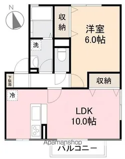 プロスパルハウス番町【201号室】の間取り