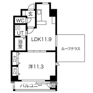 プロビデンス葵タワー【4階】の間取り