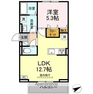 M-Base Honjo Kita【1階】の間取り