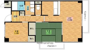 エルソレーユ【6階】の間取り