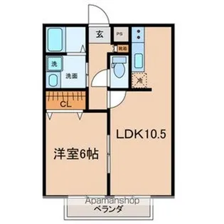 ミラコスタⅡ【1階】の間取り