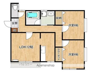 やすらぎ【102号室】の間取り