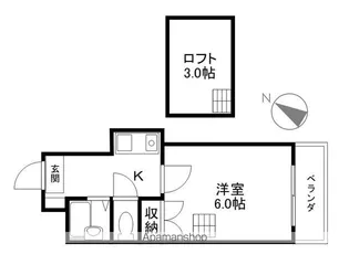 ハイム西川瀬田【1階】の間取り