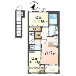 ルピナス【2階】の間取り