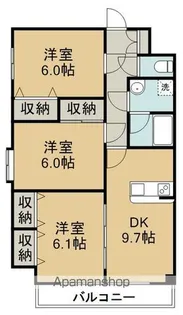 プリエ白鳥【1階】の間取り