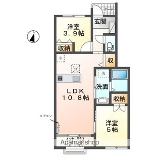 フェリーチェ【1階】の間取り