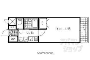 KYOマンション【308号室】の間取り