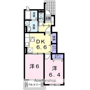 エアリーガーデン【1階】の間取り