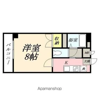 パルミラ江並【6階】の間取り