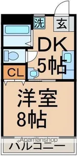 マロンイースト【2階】の間取り