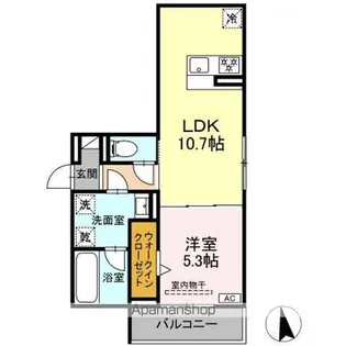 ノクターン内山【2階】の間取り