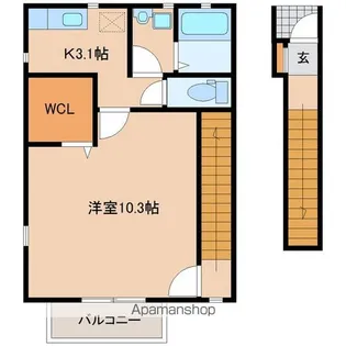 ソレイユパルク11番館【2階】の間取り