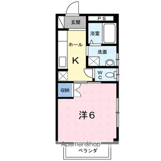 コーポみなみ1【1階】の間取り
