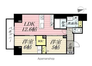 ナナアーク荒町【5階】の間取り