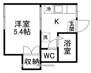アネックス30(家具家電付)【206号室】の間取り