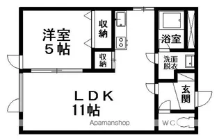 リリス【3階】の間取り