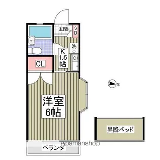 中川ヒルハイツ【2階】の間取り