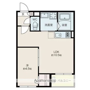 JACK TAYA Ⅰ【101号室】の間取り