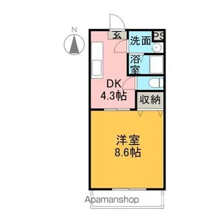 青葉ハイツ1【306号室】の間取り