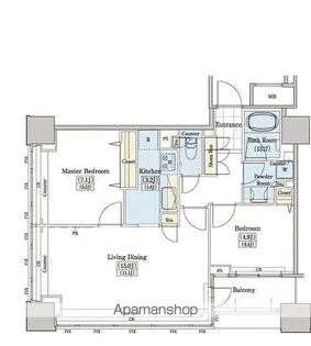 レジディアタワー上池袋(タワー棟)【10階】の間取り