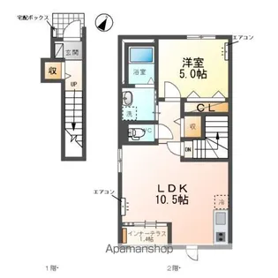 ラウレア モリ【2階】の間取り