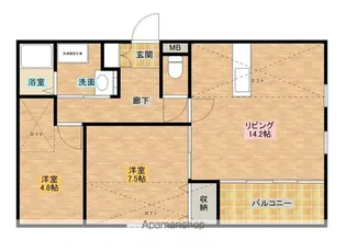 アルテマイスターグエル【2階】の間取り