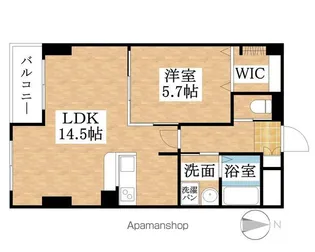 エルミタージュ【9階】の間取り