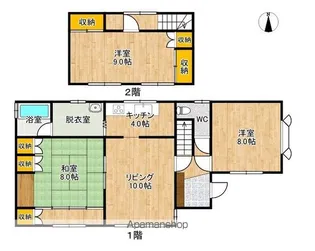 北海道河東郡士幌町字士幌西2線【一戸建】の間取り