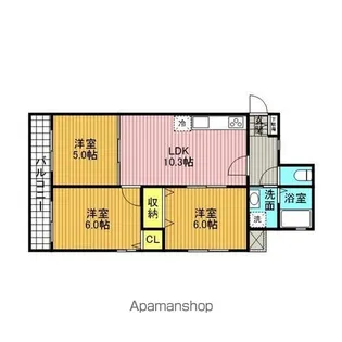 アーバンハイツキムラ【4階】の間取り