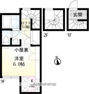 FAIR新小岩EAST【3階】の間取り