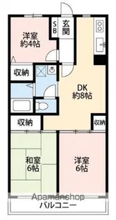 ベルデュール永野Ⅰ【3階】の間取り
