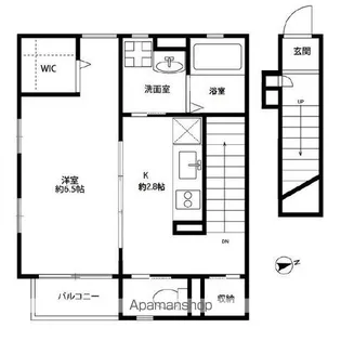 アムールクレール【2階】の間取り