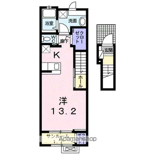 アン・プラージュC【2階】の間取り