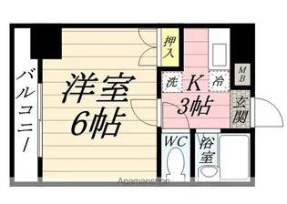 ブレーン博多【10階】の間取り