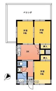 サンハイツ丹原【2階】の間取り