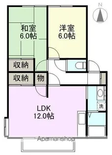 グランコート国分寺A・B【B202号室】の間取り