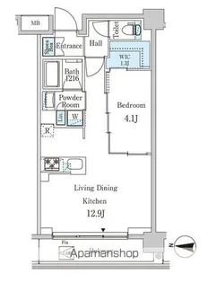 東京都中野区弥生町1丁目【マンション】の間取り