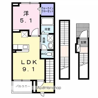 セレニテ C【3階】の間取り