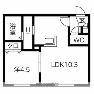 S-RESIDENCE桑園EAST【1階】の間取り