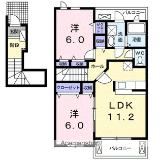 REIZ(ライツ)【2階】の間取り