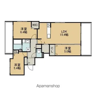 セントラルレジデンスポルトム【310号室】の間取り