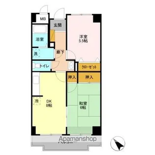 グラースマロニエ【4階】の間取り