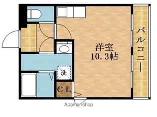 ドリームアサヒ【3階】の間取り