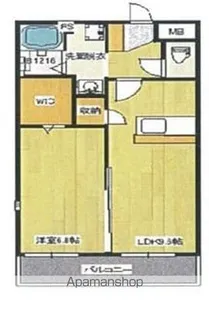 ピーチフローレ6TH【3階】の間取り