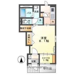 テンテラス【106号室】の間取り