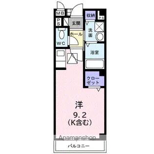 グラス リバー【1階】の間取り