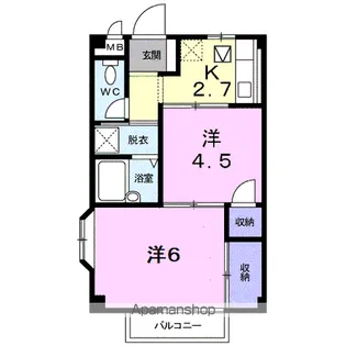 エルディムK【1階】の間取り