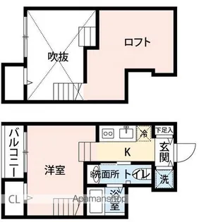 WILL唐原(ウィル)【203号室】の間取り