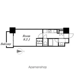 ヒヴィ・カーサ名駅西【2階】の間取り